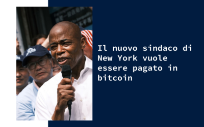 Il nuovo sindaco di New York vuole essere pagato in bitcoin